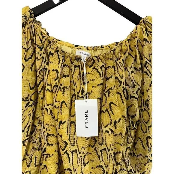NWT Frame off the shoulder billow top In python size small